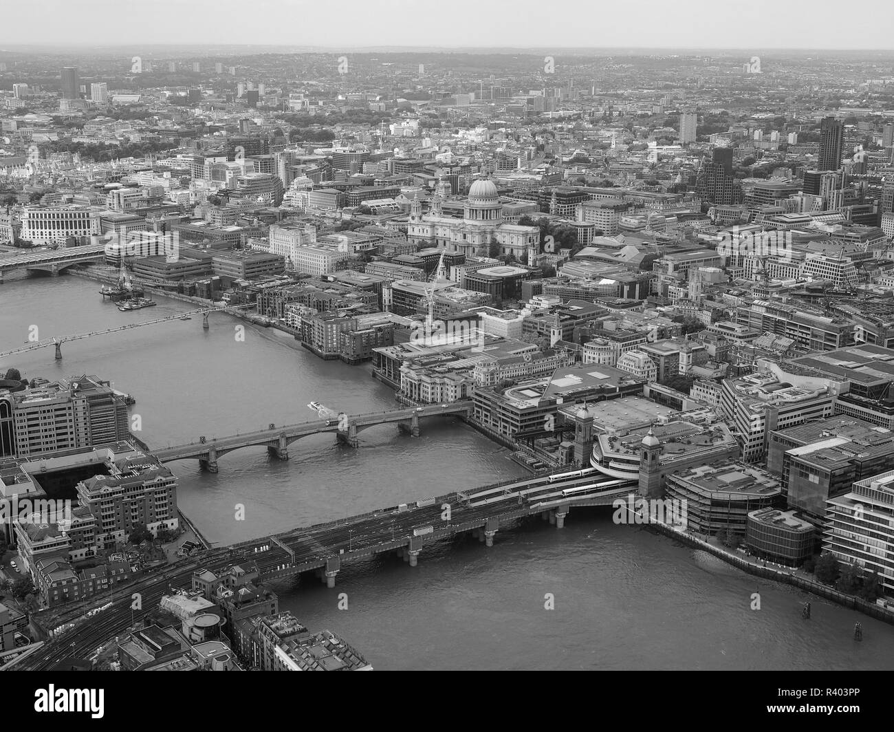 Aerial view large white Black and White Stock Photos & Images - Alamy