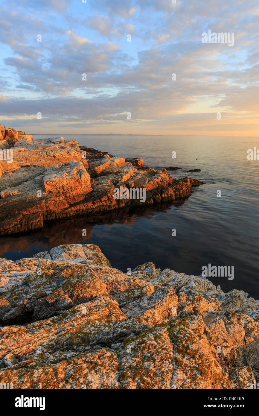 Morning light on Appledore Island in the Isles of Shoals off the coast