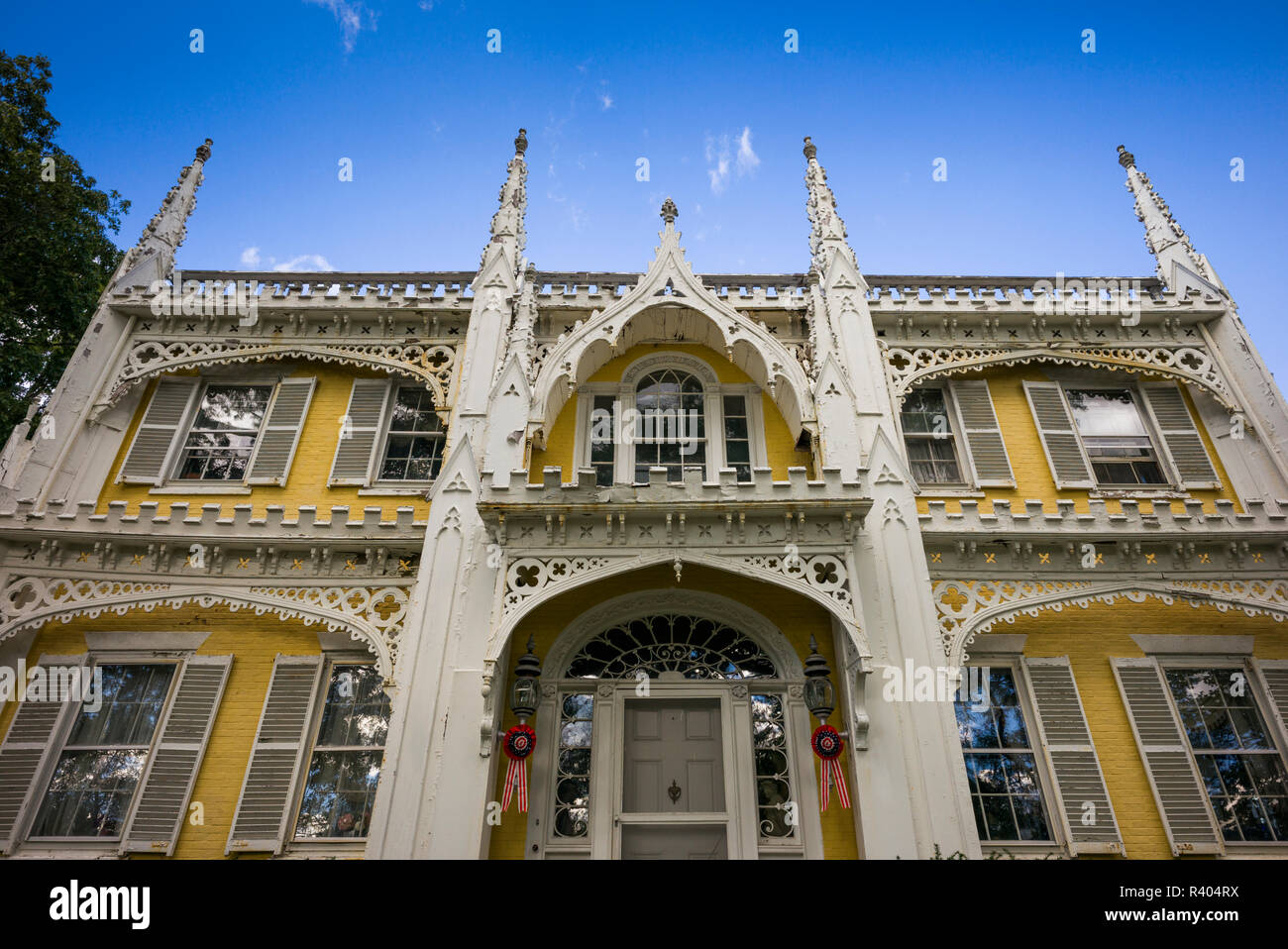 USA, Maine, Kennebunk, The Wedding Cake House, most photographed house