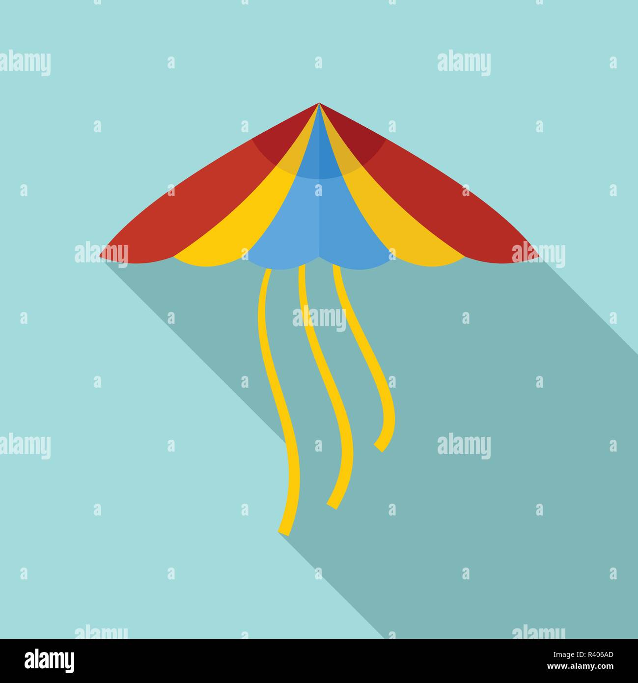 Kite icon. Flat illustration of kite vector icon for web design Stock ...