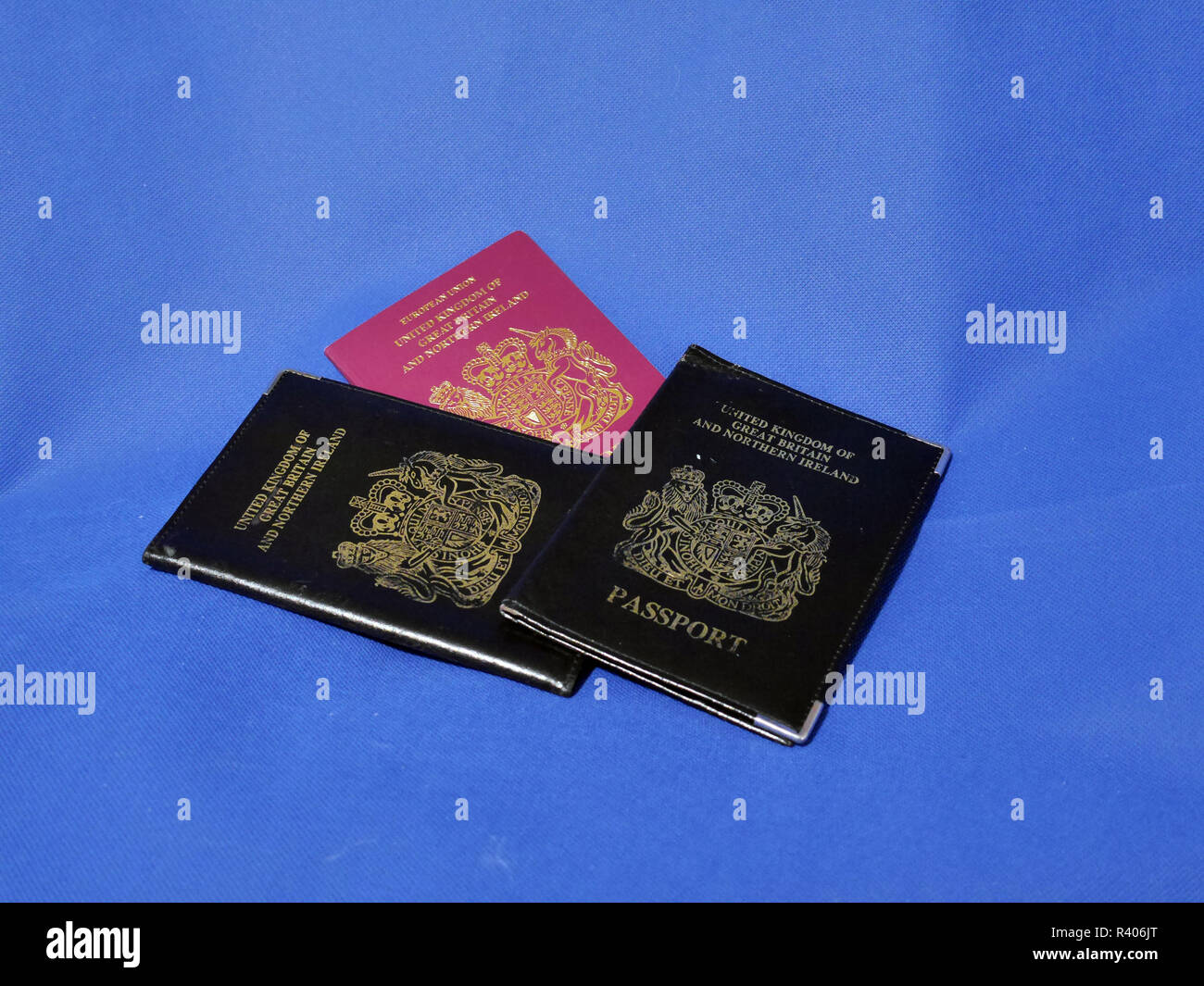 Multiple Passports. A selection of passports and holders showing pages ...