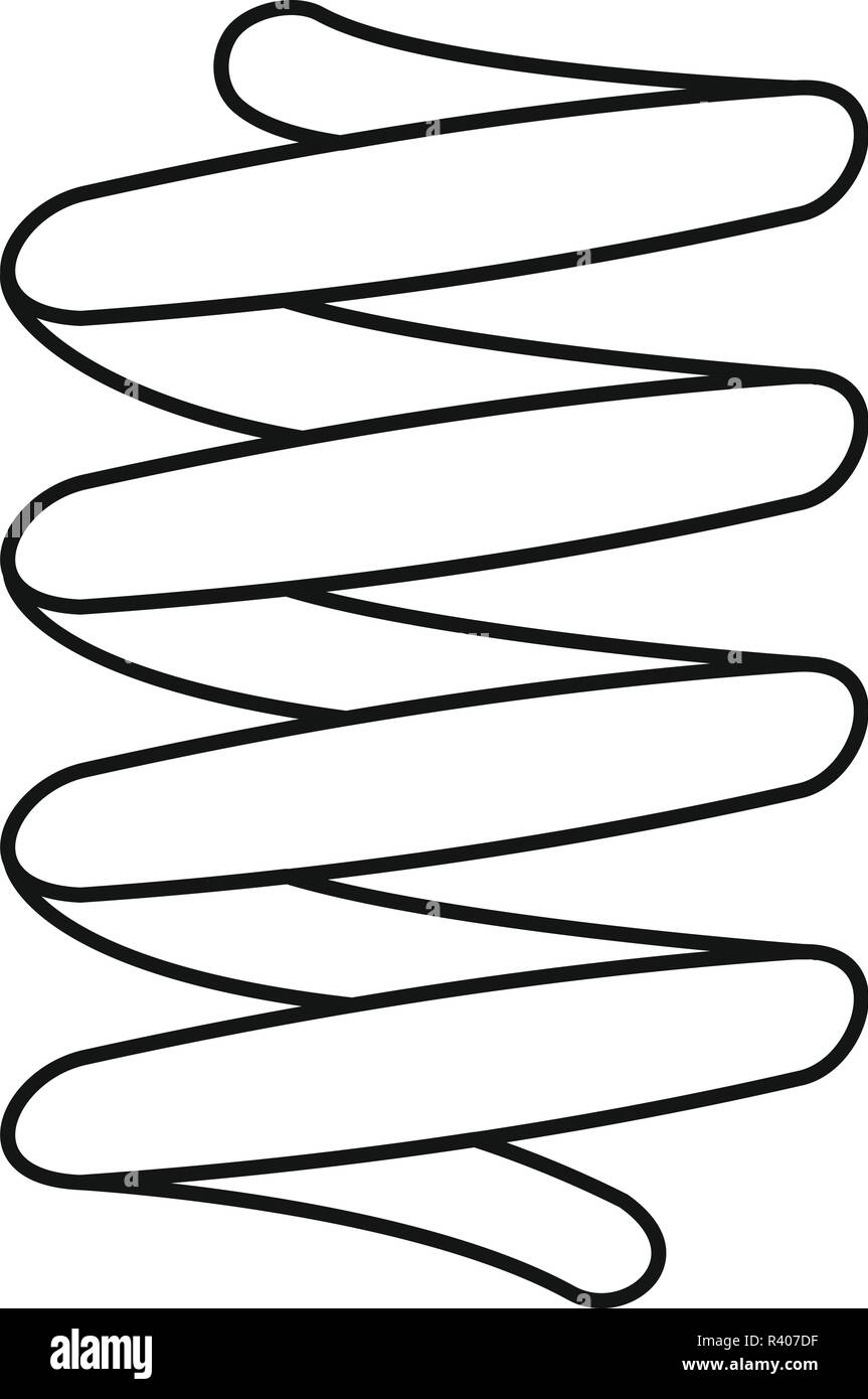 Car spring coil icon. Outline car spring coil vector icon for web design  isolated on white background Stock Vector Image & Art - Alamy