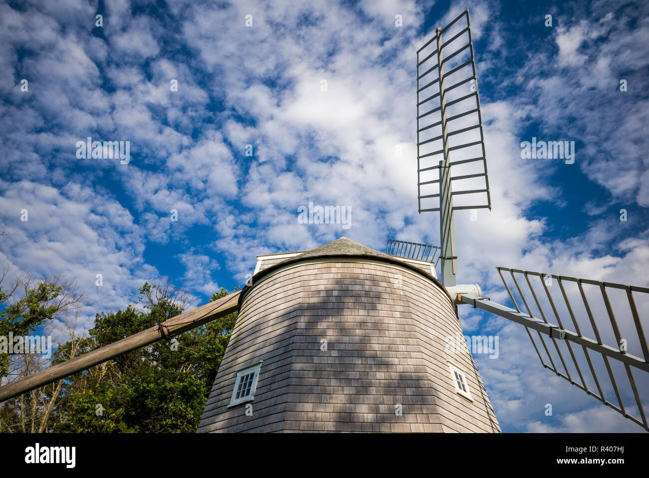 USA, Massachusetts, Cape Cod, Orleans, old windmill Stock Photo Alamy