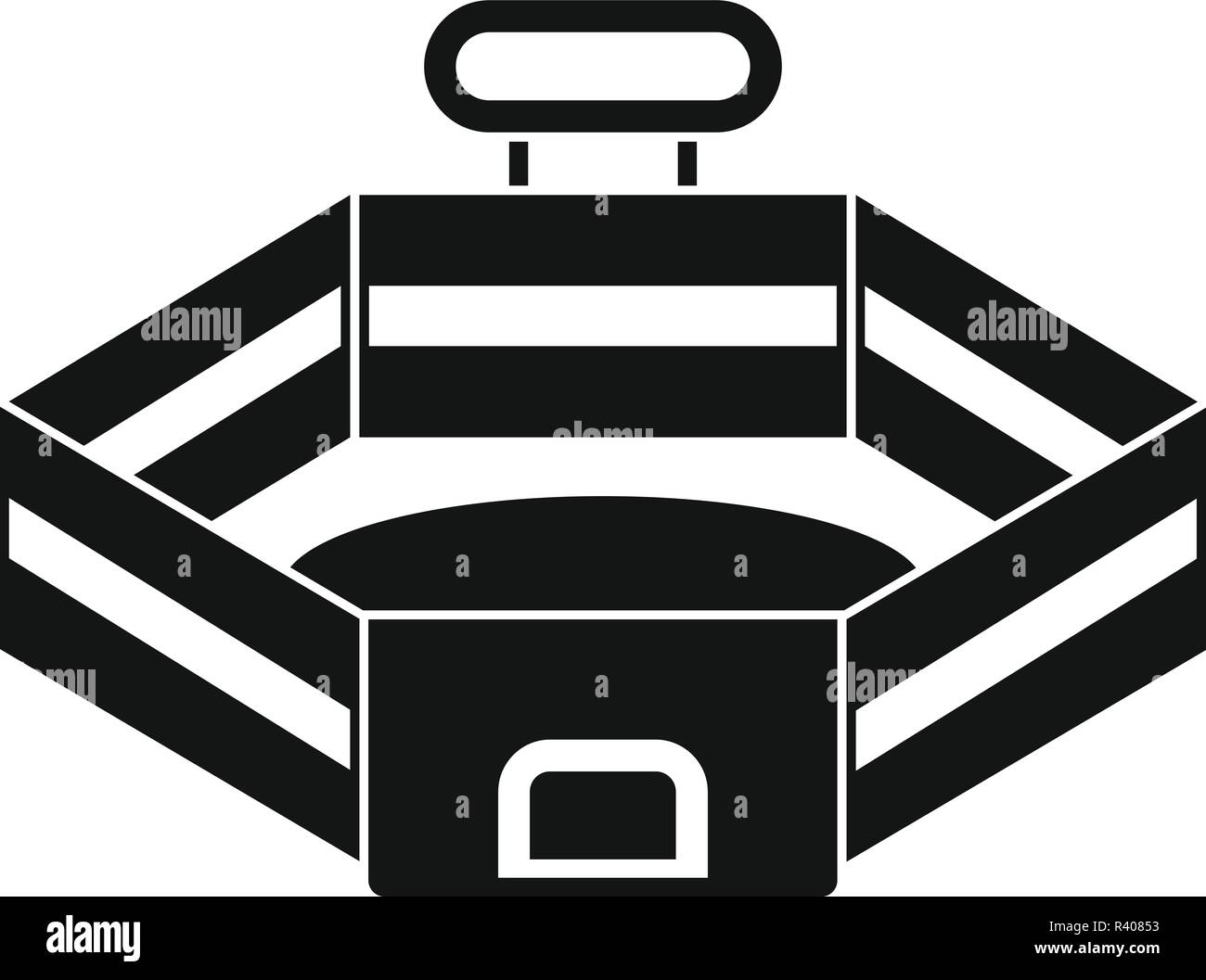 Baseball stadium icon. Simple illustration of baseball stadium vector