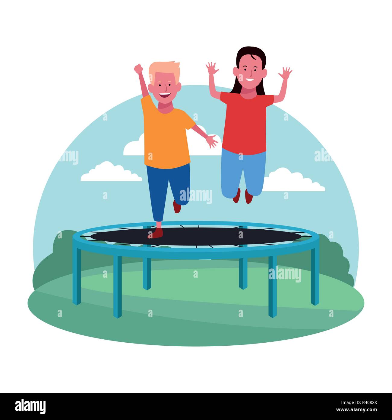 children at the playground Stock Vector Image & Art - Alamy