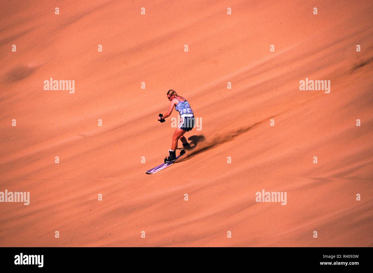 Surfing sand dunes, Namibia Stock Photo Alamy