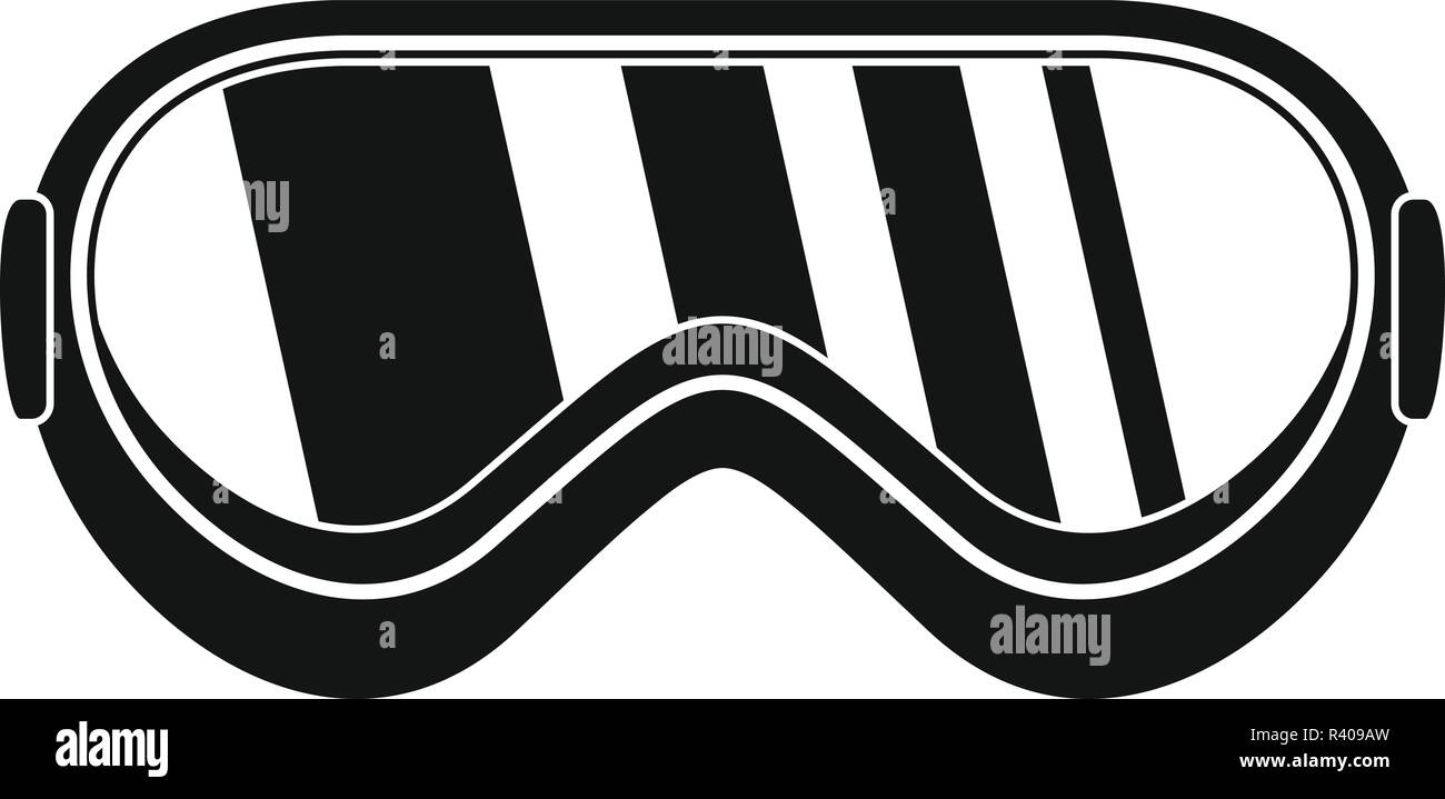 Protect goggles icon. Simple illustration of protect goggles vector ...