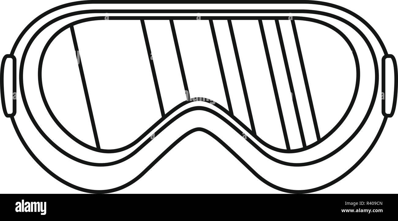 Protect goggles icon. Outline protect goggles vector icon for web ...