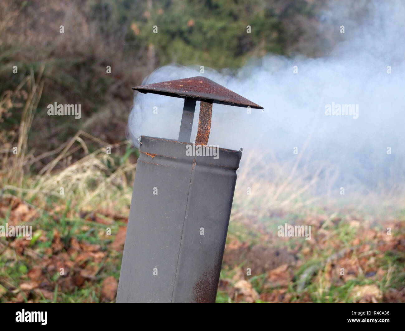 AIR POLLUTION . LUFTVERSCHMUTZUNG Stock Photo