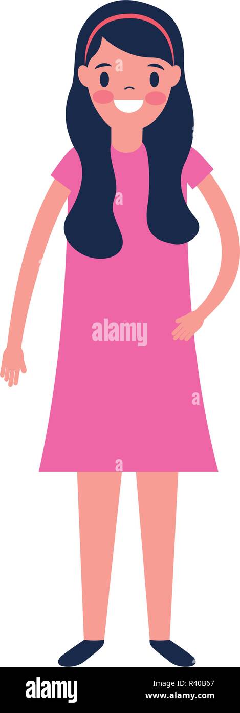smiling girl portrait on white background Stock Vector Image & Art - Alamy