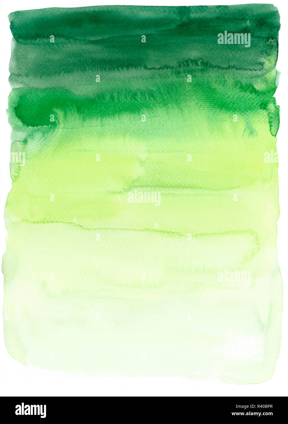 Watercolour lime green faded background Stock Photo