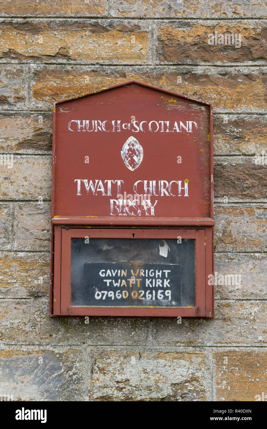 Twatt Church, Twatt, Orkney, Scotland, UK Stock Photo