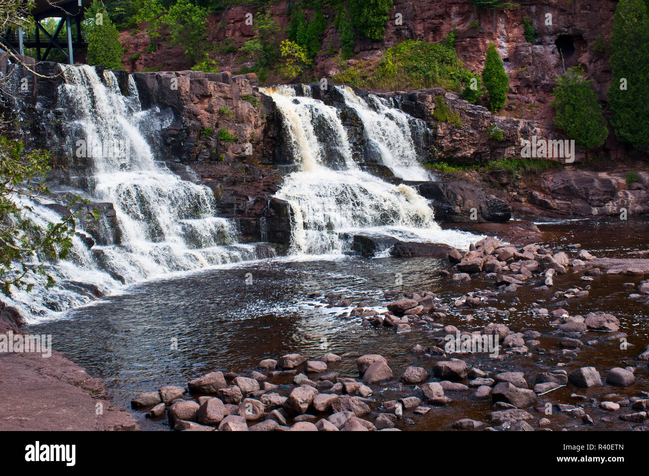 Usa Minnesota North Shore Lake Superior Gooseberry Falls State