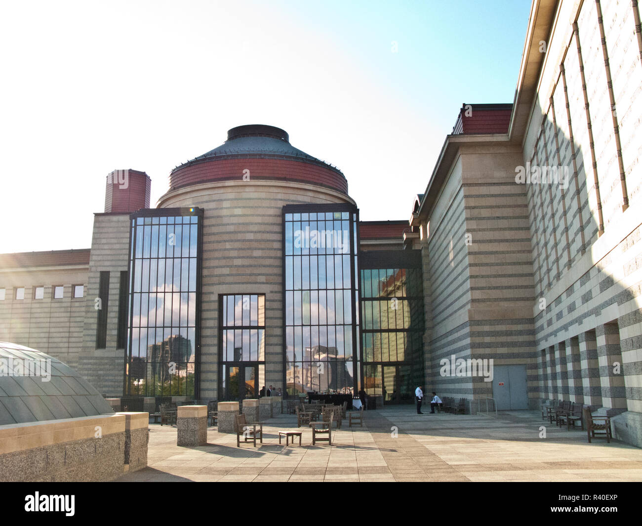 USA, Minnesota, Saint Paul, Minnesota History Center Patio Stock Photo