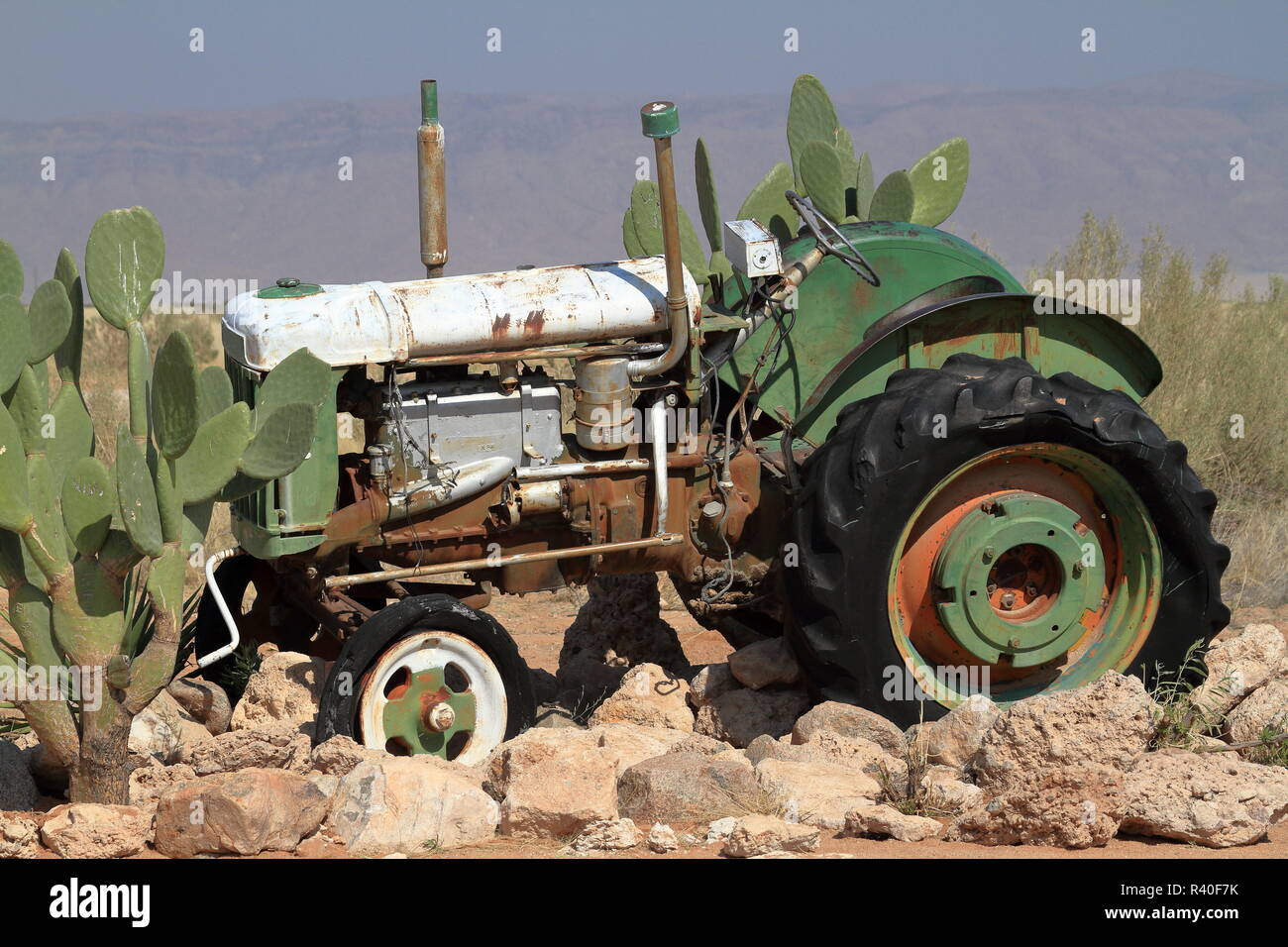 historic tractors in namibia Stock Photo Alamy