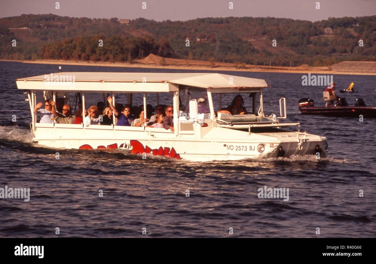 Ride the Ducks is a favorite attraction on Table Rock Lake near Branson