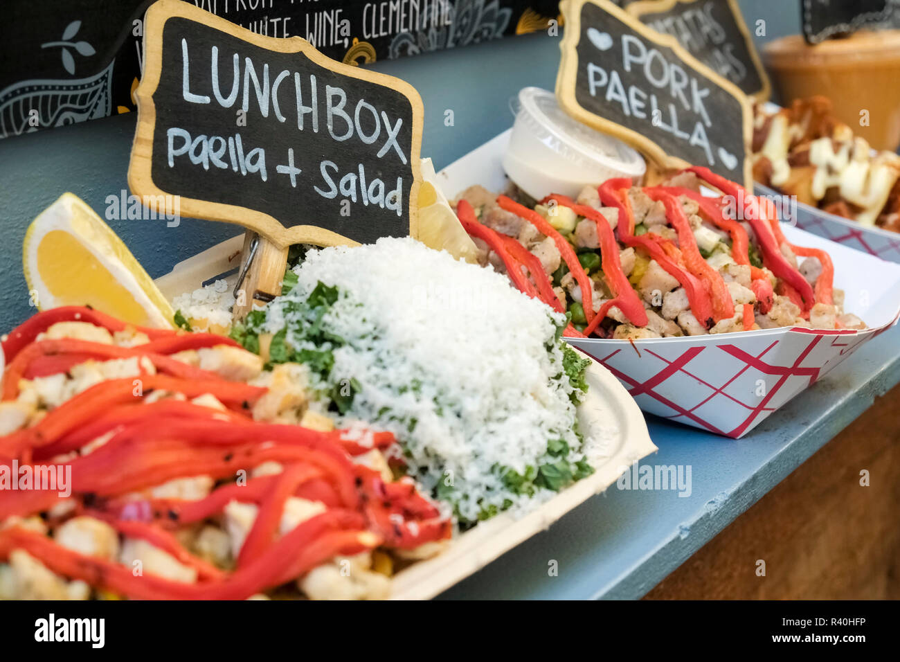 New York City, NY, USA. Spanish street food Stock Photo - Alamy