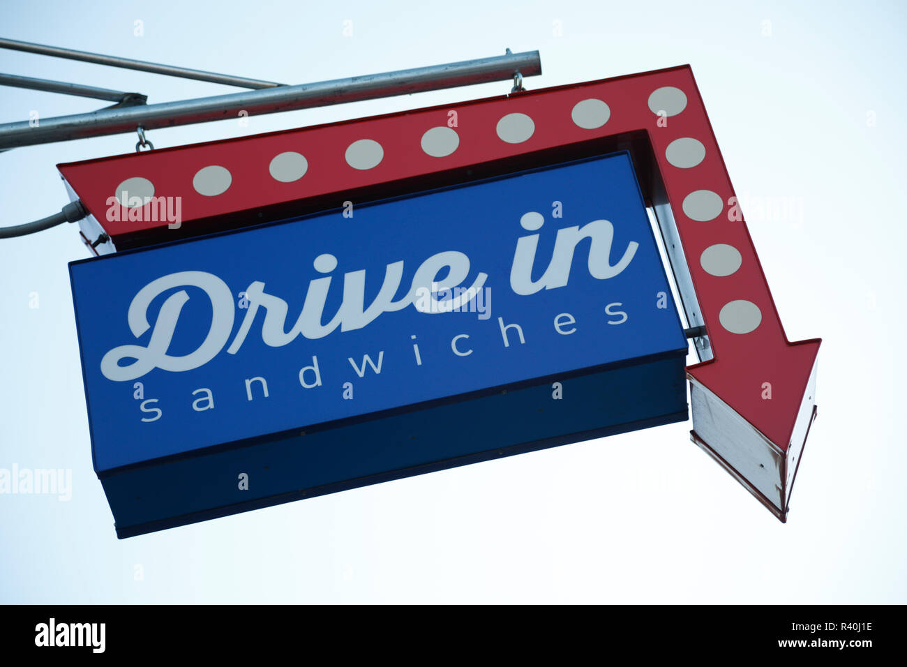 Drive In Sandwiches sign in Brooklyn, New York, USA. (Editorial Use ...