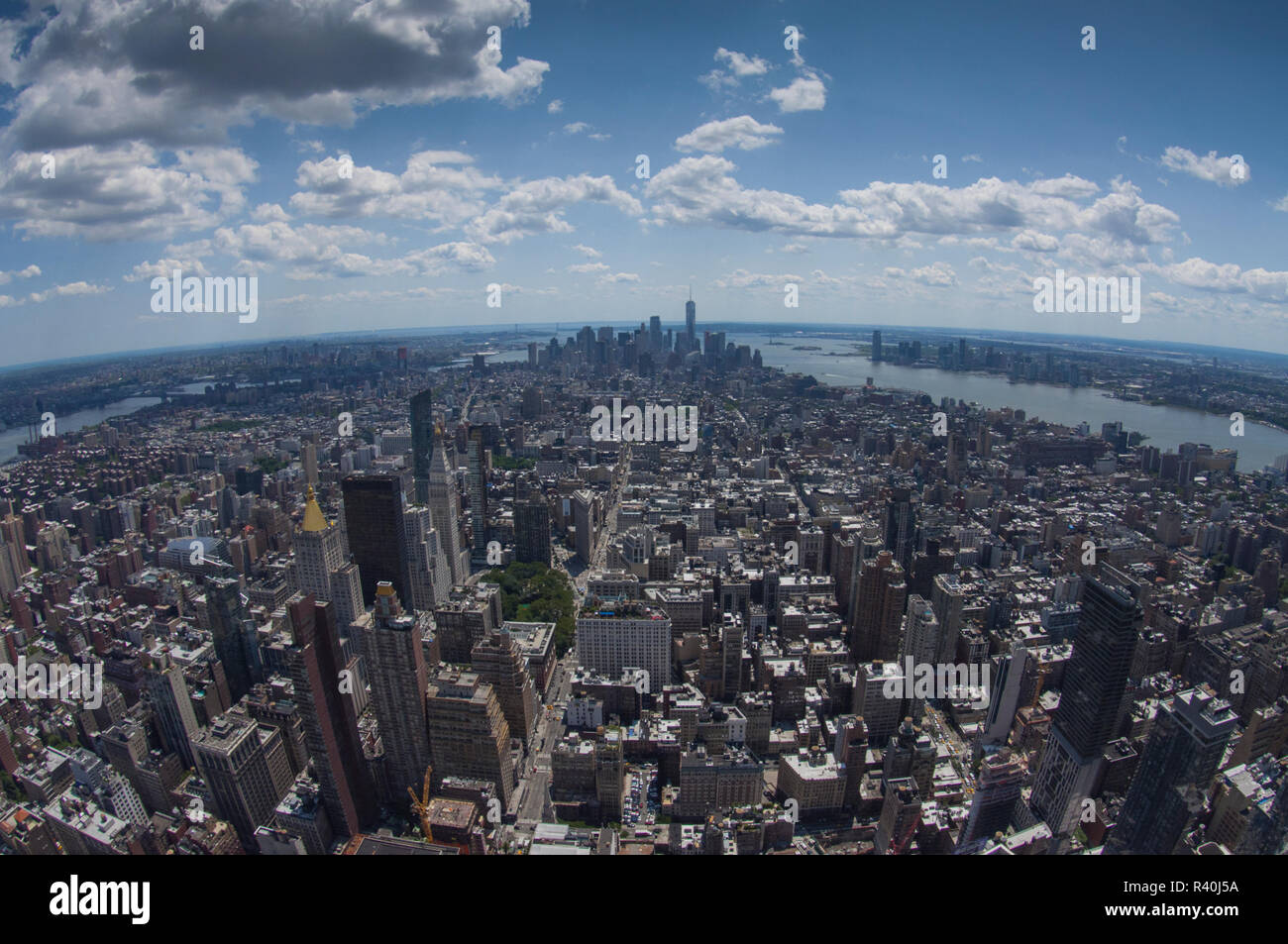 Looking South From The Empire State Building 86th Floor
