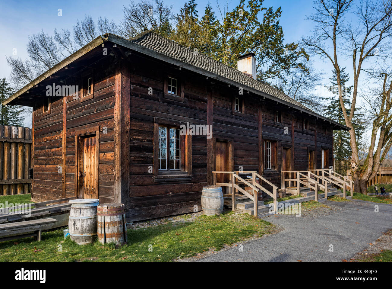 Fort Langley National Historic Site, Fort Langley, British Columbia, Canada Stock Photo