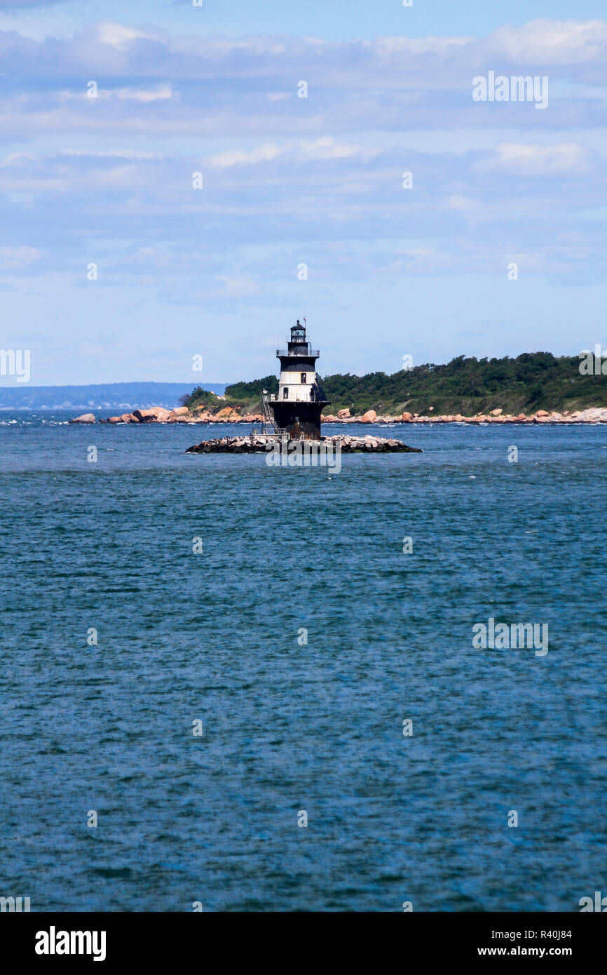 Orient Point Light, Orient Point, Long Island, New York, Usa Stock