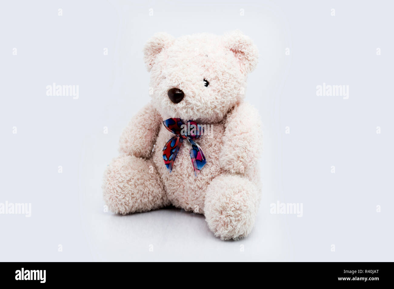Brown teddy bear isolated on white background Stock Photo - Alamy