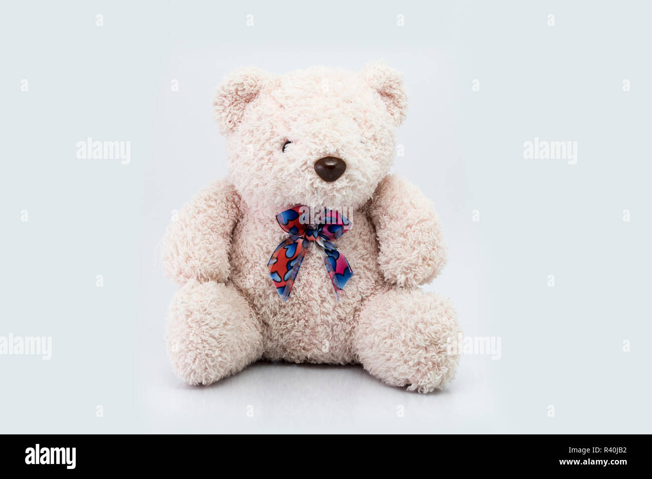 Brown teddy bear isolated on white background Stock Photo - Alamy