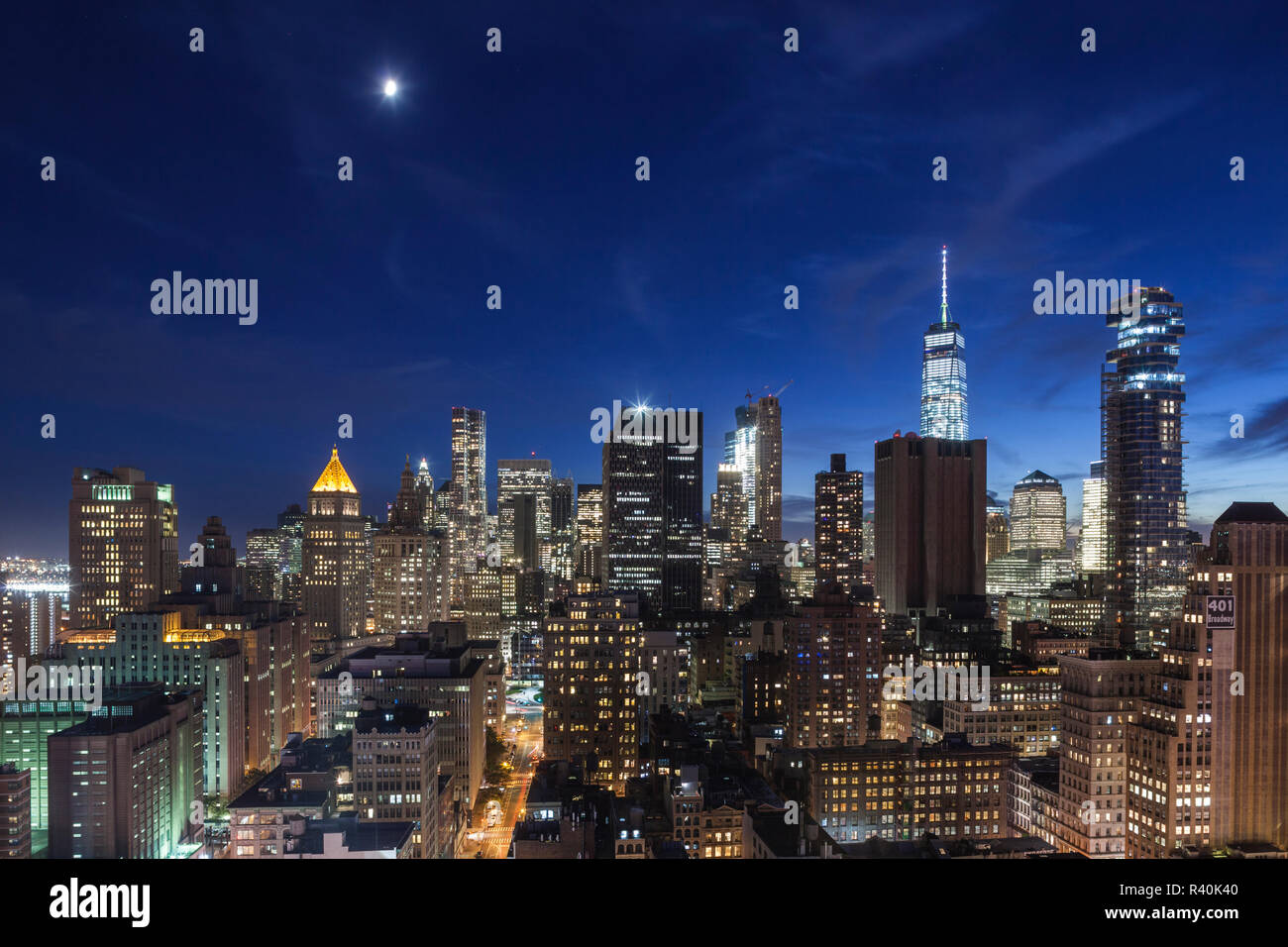Elevated view lower manhattan hi-res stock photography and images - Alamy