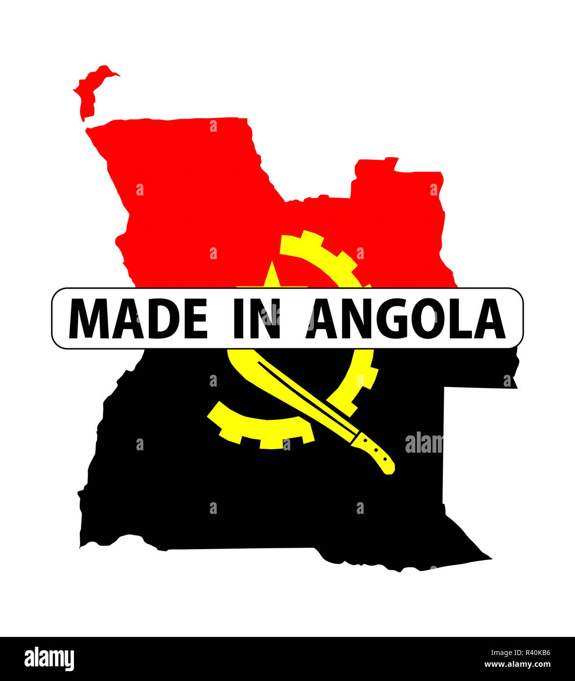 made in angola Stock Photo