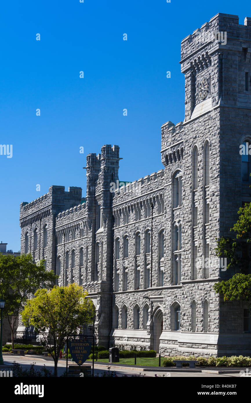 USA, New York, Hudson Valley, West Point, US Military Academy West Point, Taylor Hall at 600 Thayer Road Stock Photo