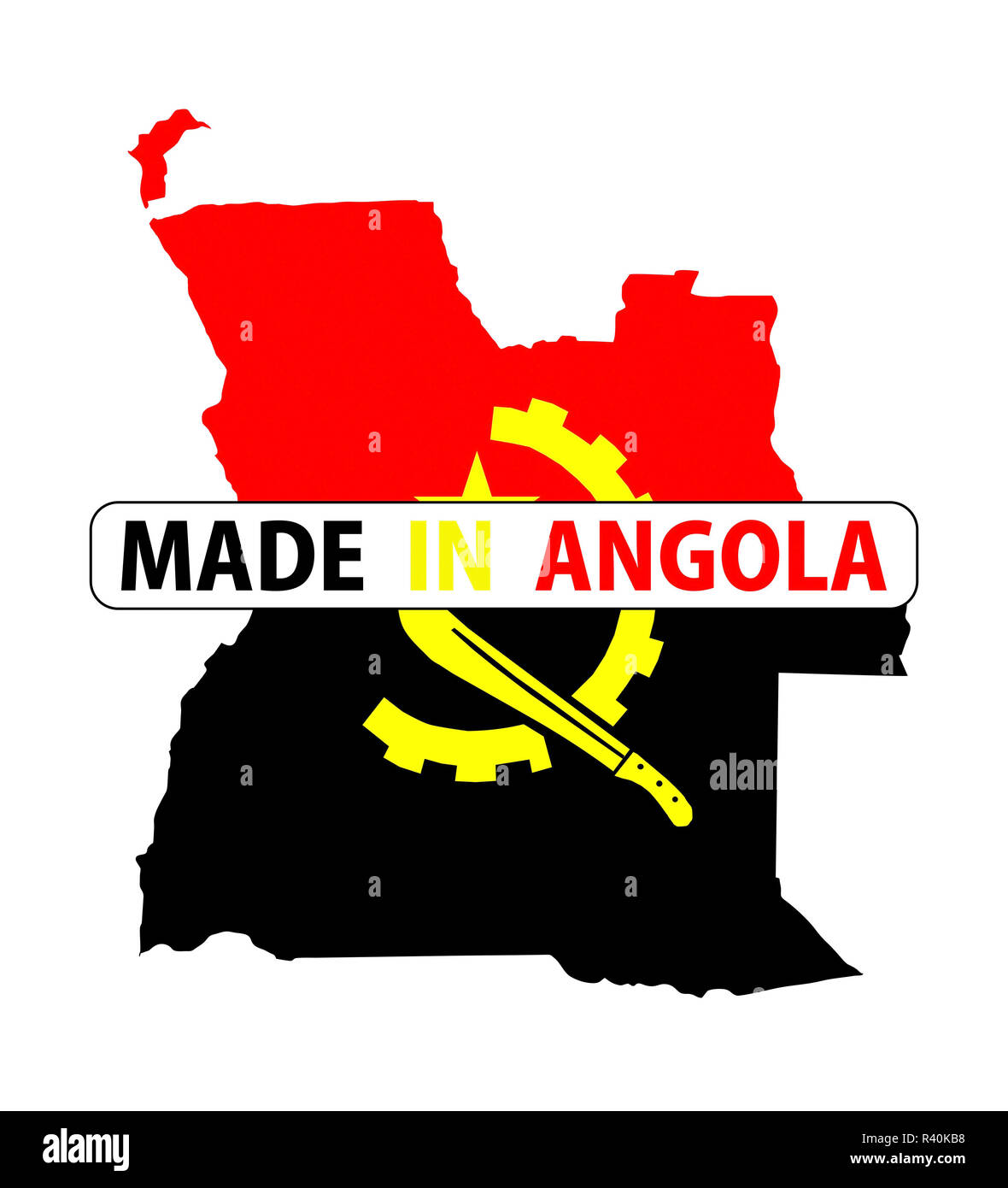 made in angola Stock Photo