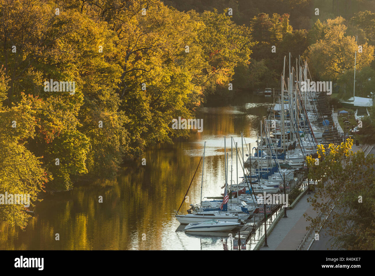 USA, New York, Hudson Valley, Kingston, Rondout Creek Stock Photo Alamy