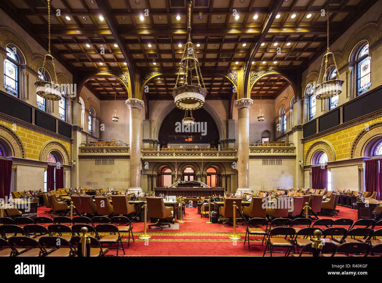 USA New York Hudson Valley Albany New York State Capitol Building USA New York Hudson Valley Albany New York State Capitol Building