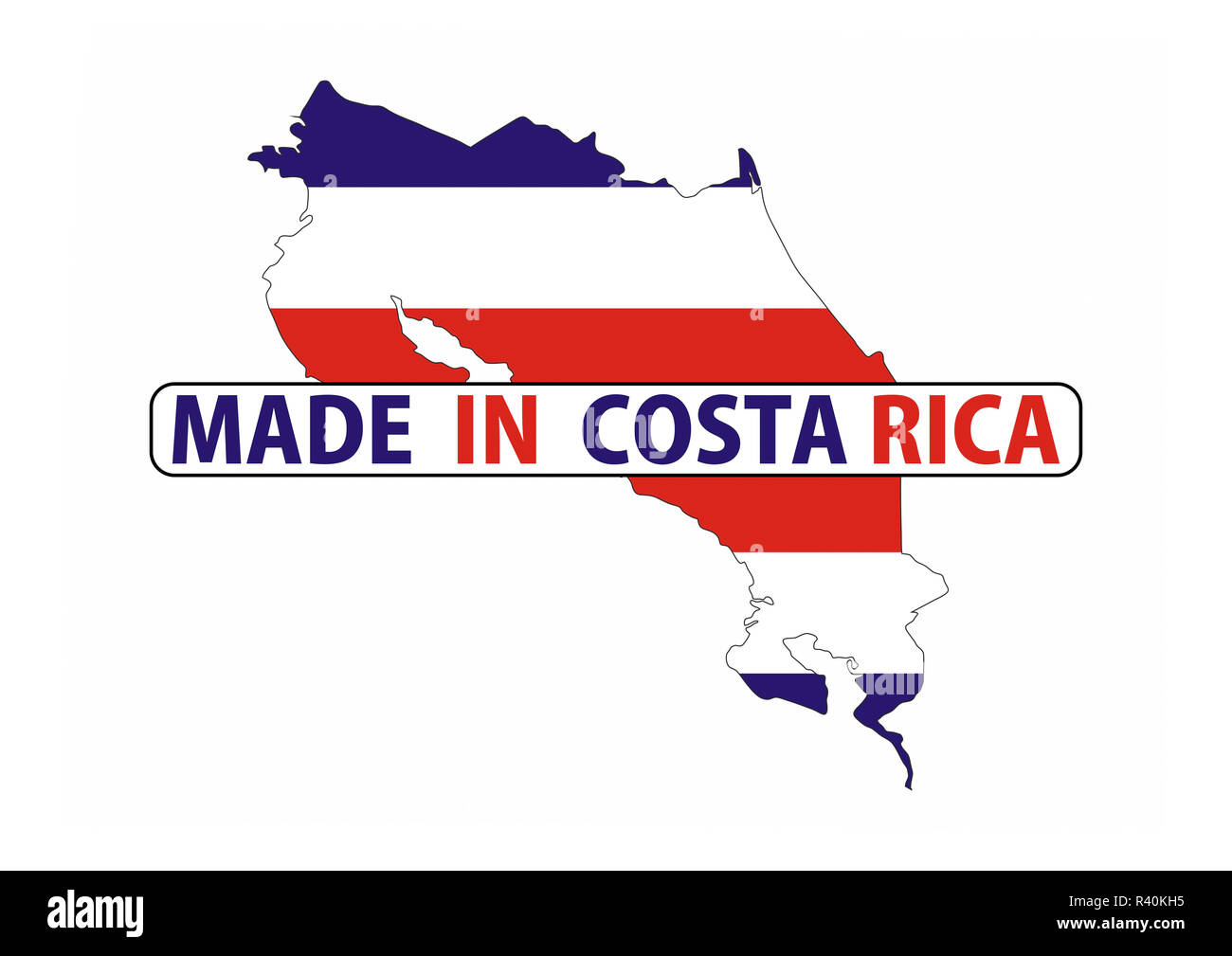 made in costa rica Stock Photo Alamy