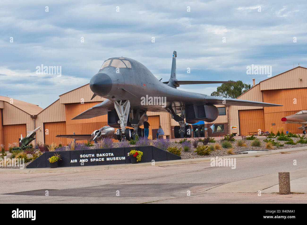 USA, South Dakota, Box Elder, Ellsworth Air Force Base, Air and Space Museum, B-1B Lancer Bomber Stock Photo