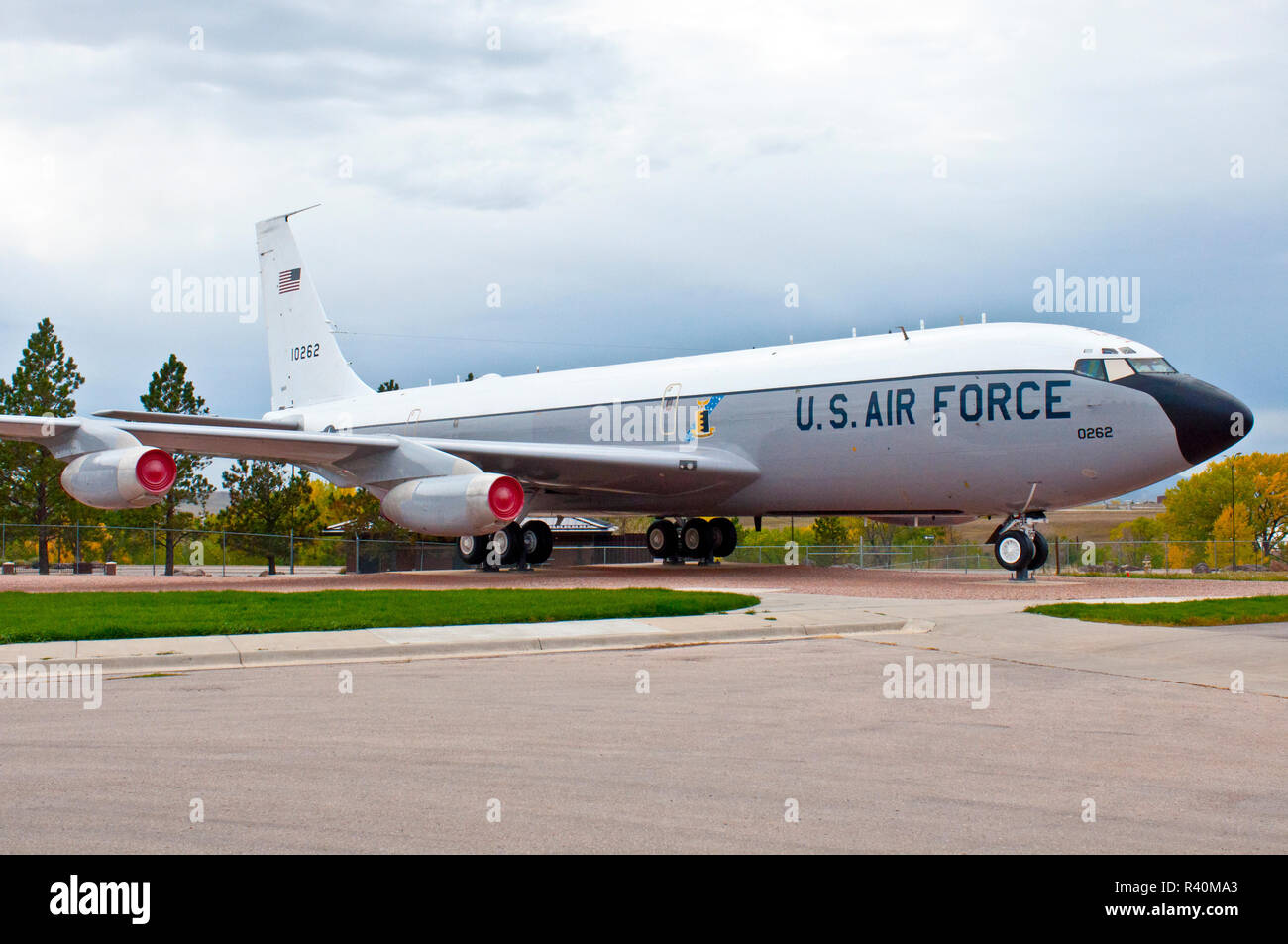 USA, South Dakota, Box Elder, Ellsworth Air Force Base, Air and Space Museum, EC-135 Looking Glass Stock Photo