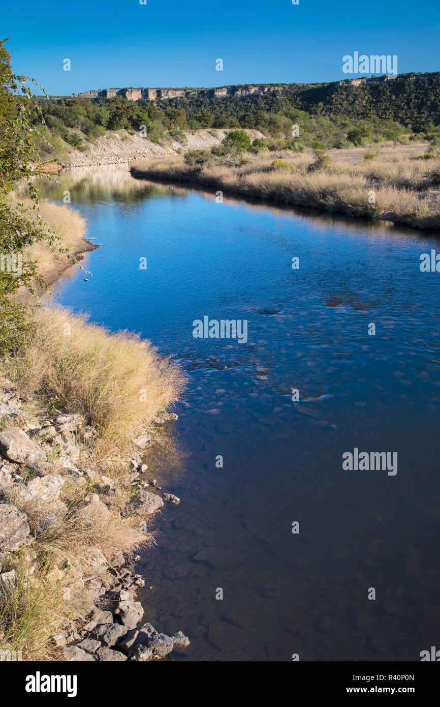 Brazos River below Possum Kingdom Lake from Highway 16 Stock Photo Alamy