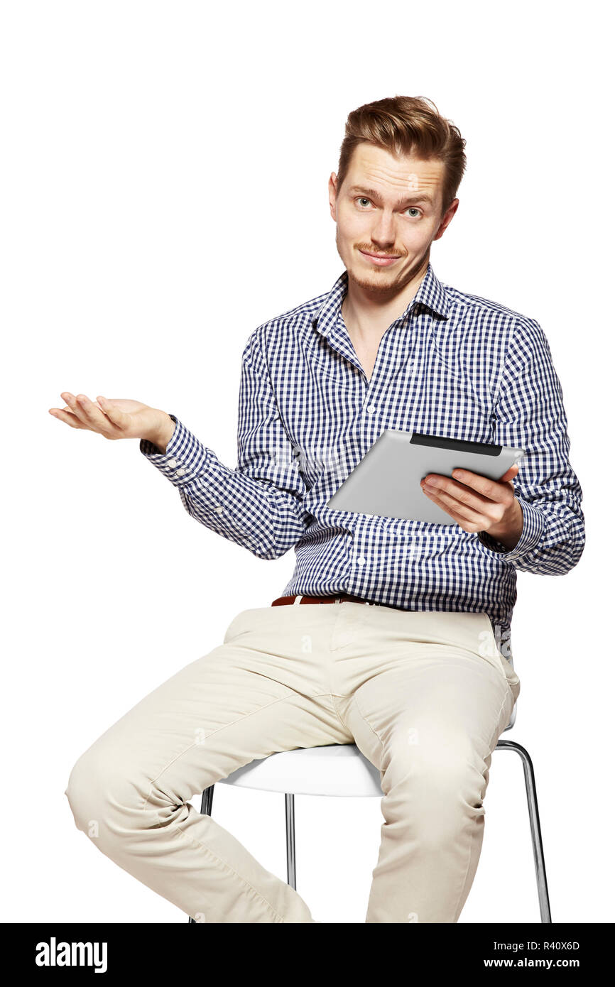 Disappointed young man Stock Photo