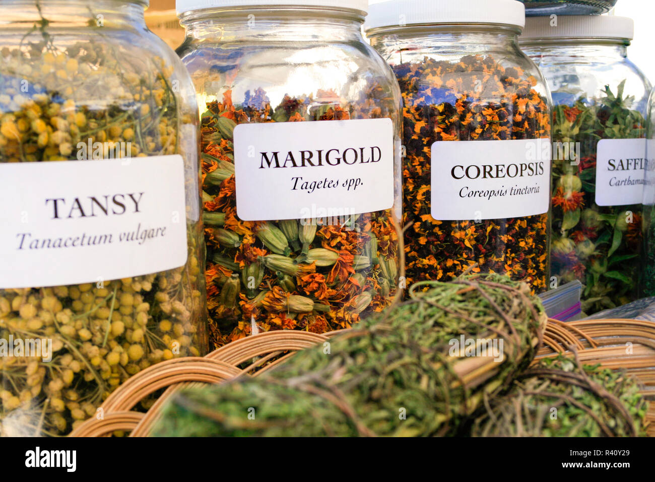 Santa Fe, New Mexico. Dried herbs Stock Photo Alamy