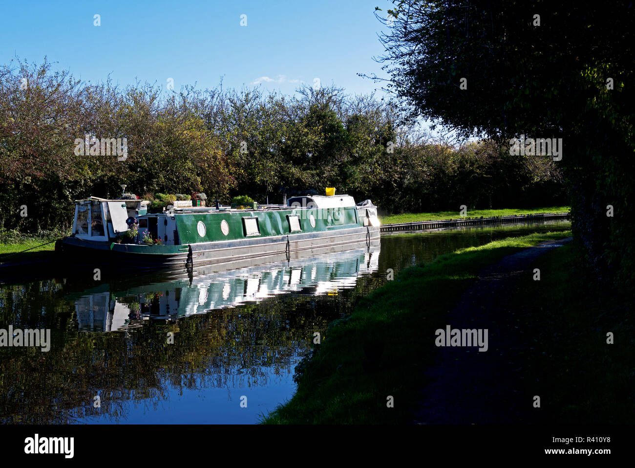 Grand Union Canal, near Marsworth, Buckinghamshire, England UK Stock Photo