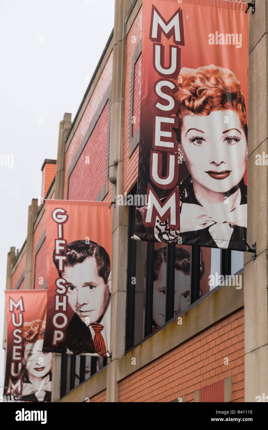 USA, Western New York, Jamestown, Lucy-Desi Museum, dedicated to comedy star Lucille Ball of the 1950's-era TV show, I Love Lucy Stock Photo