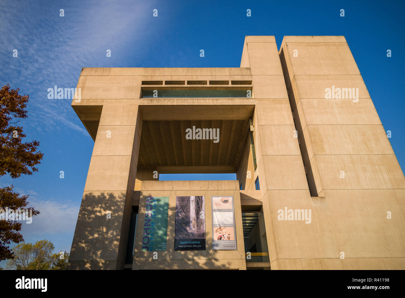 USA, New York, Finger Lakes Region, Ithaca, Cornell University, Johnson Museum of Art Stock