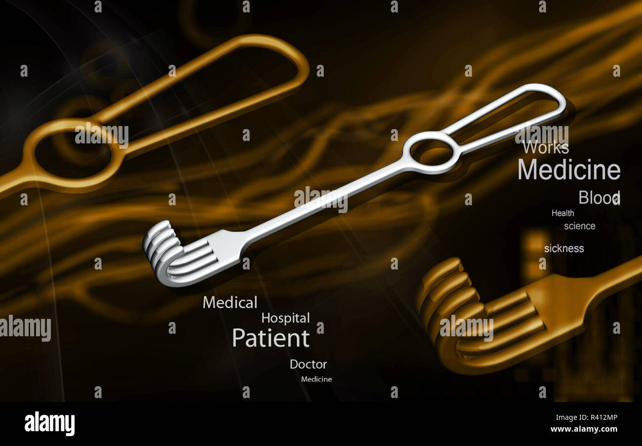 Medical Instrument Retractor Stock Photo Alamy