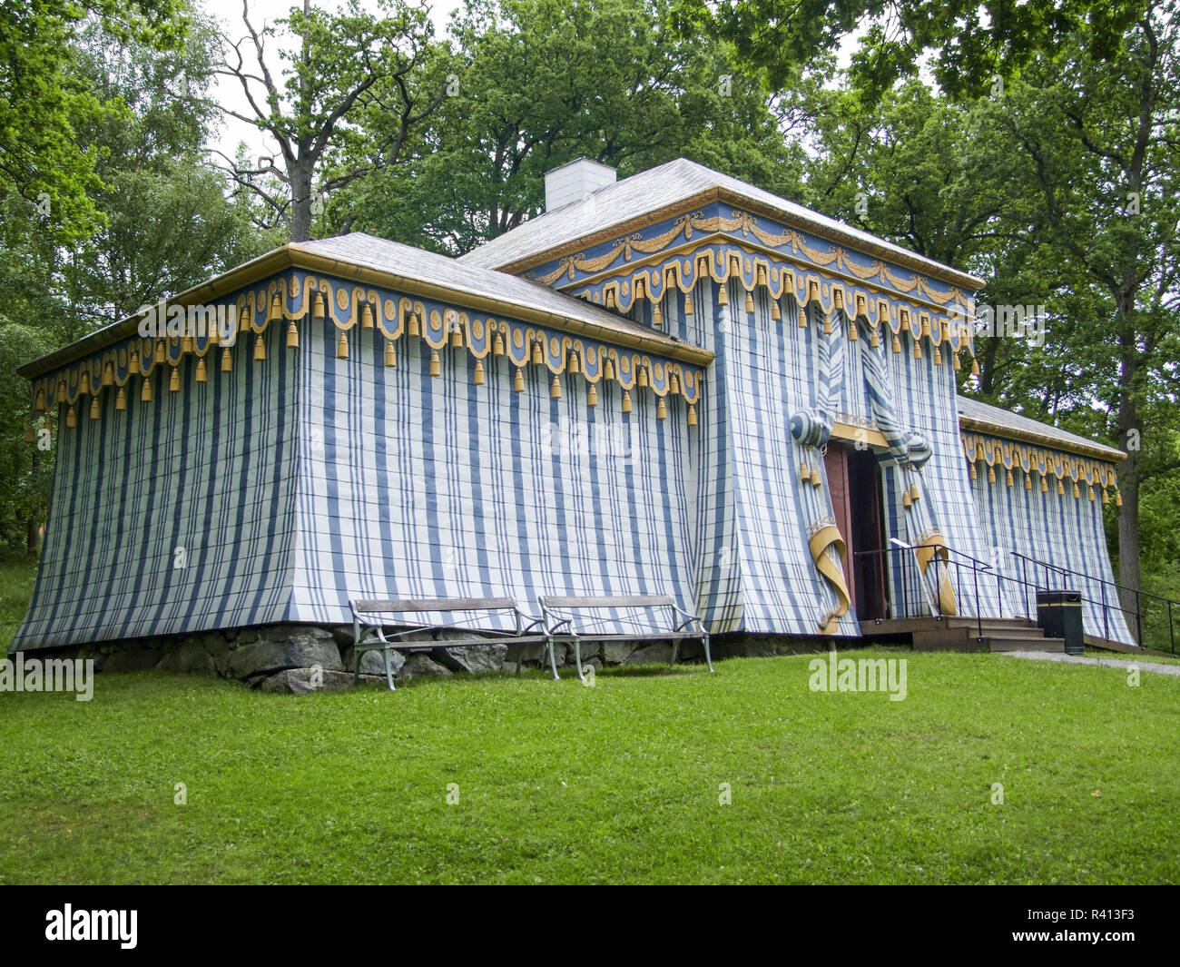 tent in drottningholm palace Stock Photo