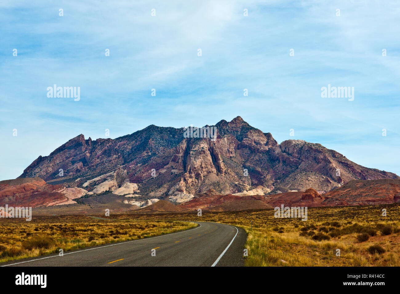 USA, Utah, Henry Mountains from SR 276, Mount Ellsworth Stock Photo Alamy