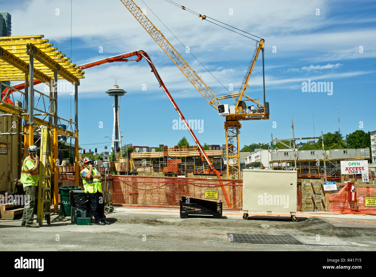 Usa, Washington State, Seattle. Working at the Amazon Headquarters