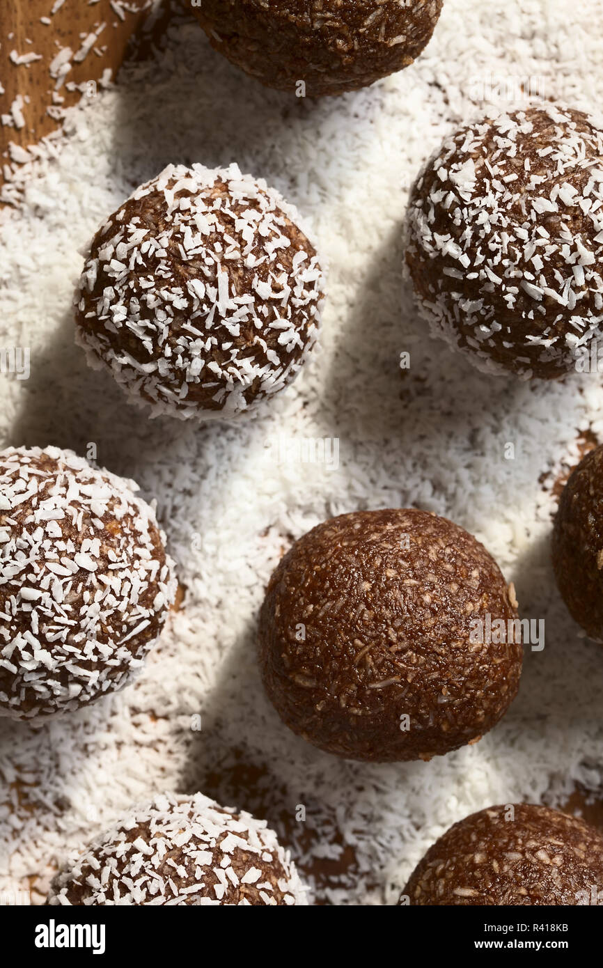 Coconut Rum Balls Stock Photo Alamy