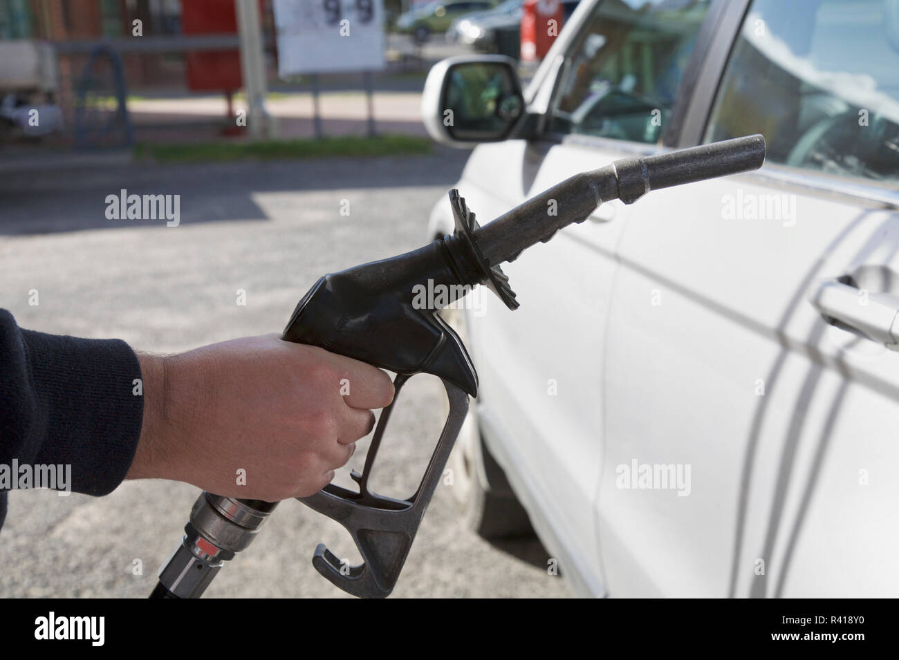 Filling gas Stock Photo Alamy