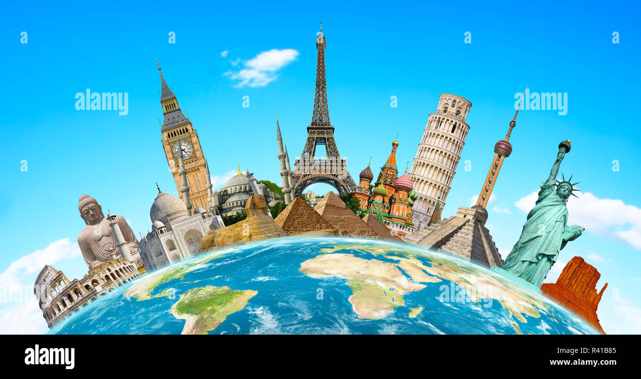 Famous monuments of the world Stock Photo Alamy