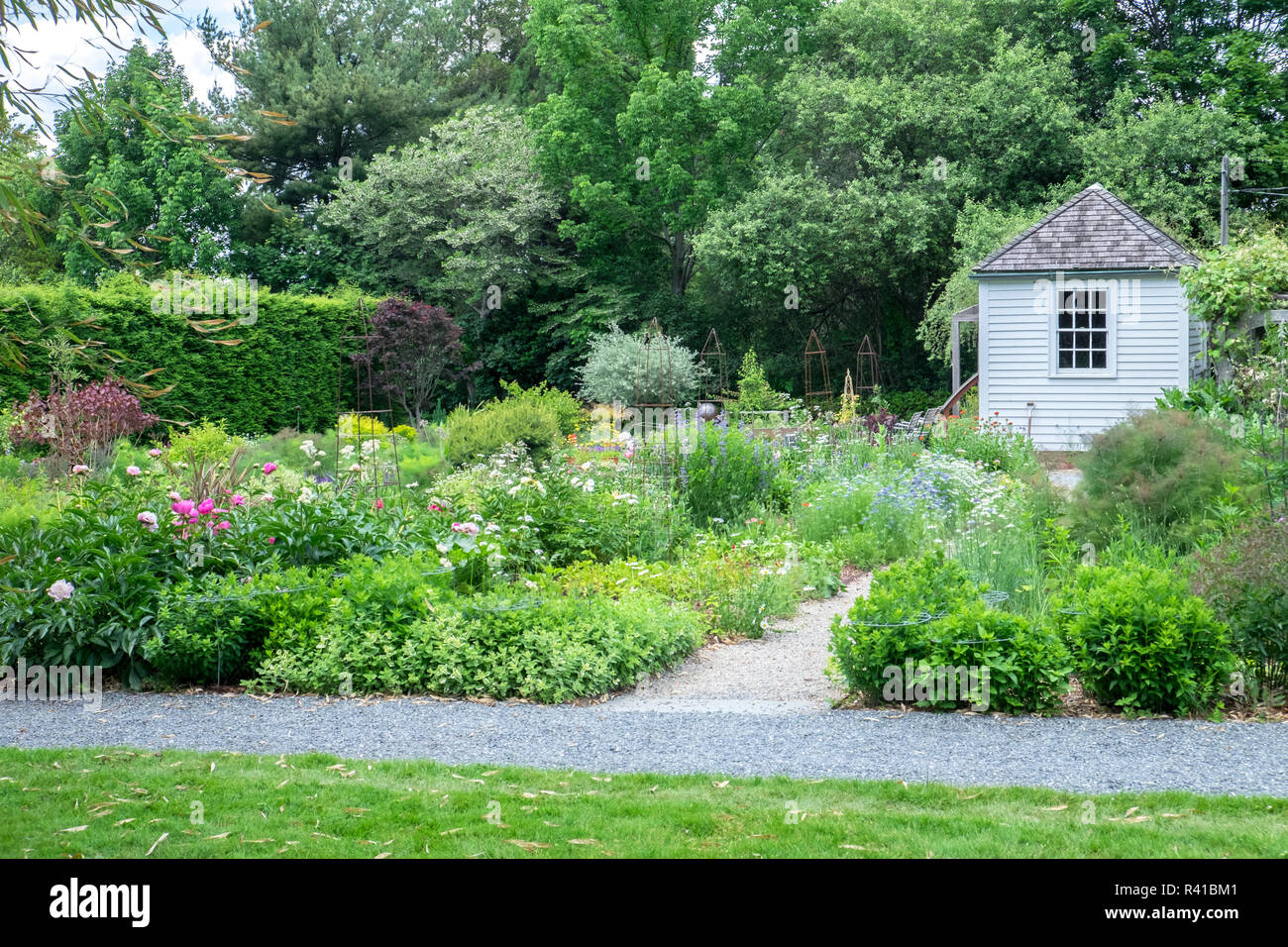 Cutting Garden, Blithewold, Bristol, Rhode Island, Usa Stock Photo Alamy
